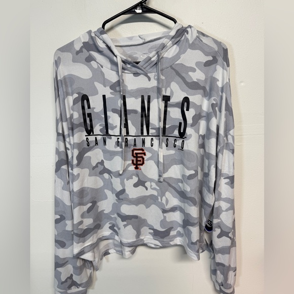 Concepts Sports Ladies Grey Hooded Sweatshirt Size XL - Picture 1 of 4
